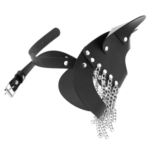POPETPOP Punk aus PU Verstellbar Cosplay Masquerade Halloween Kostüm Party Zubehör für Damen und Herren POPETPOP Punk aus PU Verstellbar Cosplay Masquerade Halloween Kostüm Party Zubehör für Damen und Herren von POPETPOP