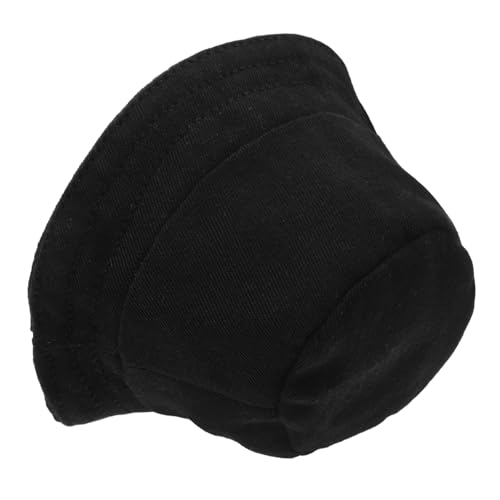 POPETPOP Puppenkleidung Fischerhut Rosa Süße Puppenmütze Kappe Zubehör Mini-puppenmütze Miniatur Klein Gestrickt Winzig Party Für Hutverzierung Mini-Hut Mini-hüte Hut Mini Polyester Schwarz von POPETPOP