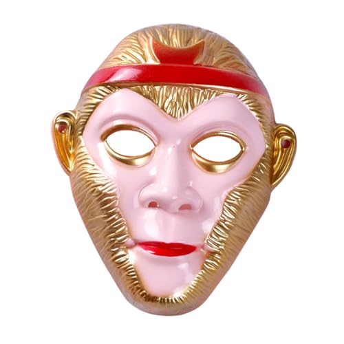 POPETPOP Realistische Monkey Element Maske für Cosplay Party Wiederverwendbare Leichte Affen Kopfbedeckung Komfortables Kostümzubehör für Halloween und Maskerade Auffälliges Design POPETPOP Realistische Monkey Element Maske für Cosplay Party Wiederverwendbare Leichte Affen Kopfbedeckung Komfortables Kostümzubehör für Halloween und Maskerade Auffälliges Design von POPETPOP