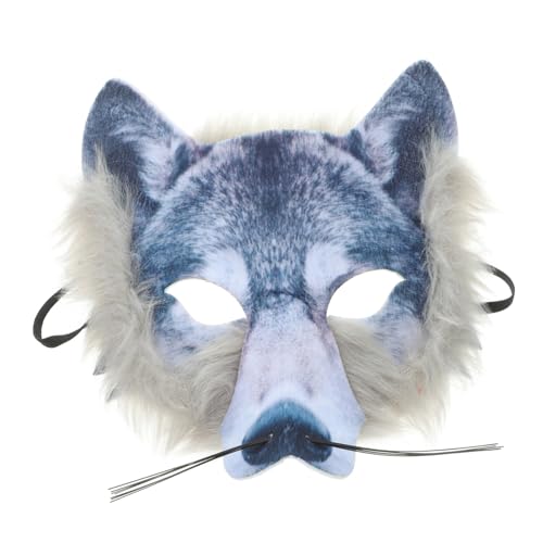POPETPOP Realistische Wolf Maske für Halloween und Cosplay Einzigartige Tiermaske Party Requisite für Lebendige Auftritte für Festivals und Besondere Anlässe von POPETPOP