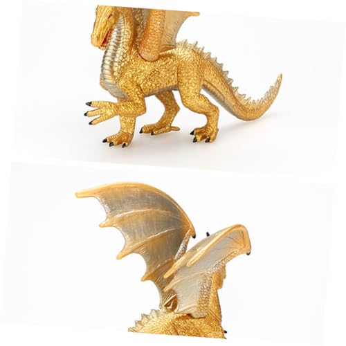 POPETPOP Realistisches Dinosaurier Modellspielzeug Kreative Figur für Schreibtischdekoration Lebensechte Nachbildung des Stein Drachen Robustes Sammelornament für Dinosaurierfans von POPETPOP