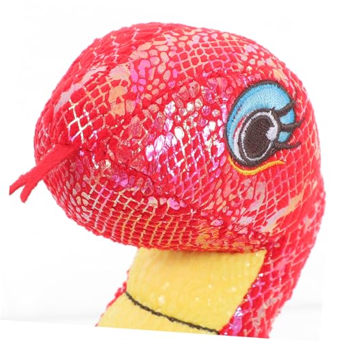 POPETPOP Rote Pailletten Plüschschlange Weiches Kuscheltier Schlangenspielzeug für Realistisches Schmusetier Vielseitiges Spaß und Halloween Requisit Sicheres Material Geburtstagsgeschenk POPETPOP Rote Pailletten Plüschschlange Weiches Kuscheltier Schlangenspielzeug für Realistisches Schmusetier Vielseitiges Spaß und Halloween Requisit Sicheres Material Geburtstagsgeschenk von POPETPOP