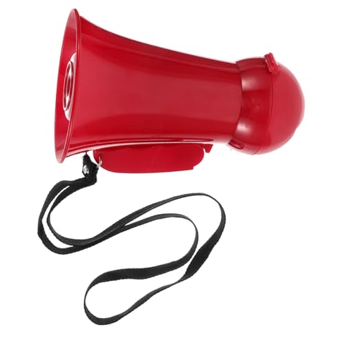 POPETPOP Rotes Megafon Horn Lautsprecher für Hochzeitsfeiern Tragbarer Leichter Voice Amplifier für Brautführer und Gäste Effektive Stimmverstärkung Kompaktes Design für Jubelspiele und von POPETPOP