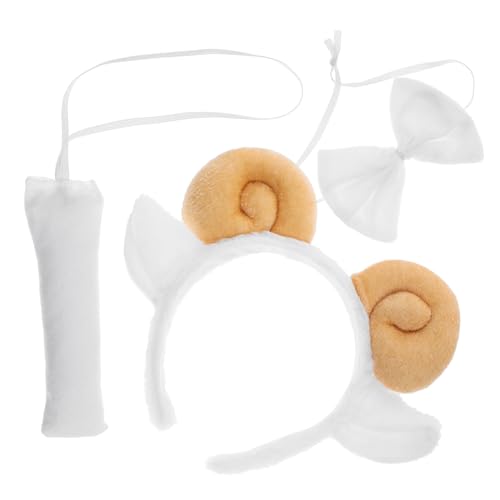 POPETPOP Schafohren Stirnband mit Plüschhörnern und Leichtes Cosplay Haarreif für Damen Vielseitiges Kostümzubehör für Halloween Karneval und Party Komfortabel und Langlebig POPETPOP Schafohren Stirnband mit Plüschhörnern und Leichtes Cosplay Haarreif für Damen Vielseitiges Kostümzubehör für Halloween Karneval und Party Komfortabel und Langlebig von POPETPOP