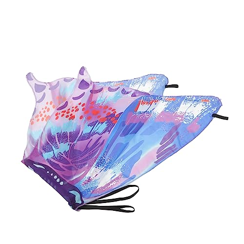 POPETPOP Schmetterlingsflügel Umhang für Mädchen Halloween Kostüm Zubehör mit Buntem Schmetterlingsanhänger Leicht Kombinierbar für Fasching Karneval und Cosplay Verkleidung für Kleine von POPETPOP
