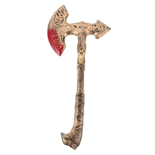 POPETPOP Simulierte Waffenprops Halloween-Partygeschenk Filmrequisiten verkleiden Sich -Requisiten gefälschter Axtkopf Requisite ausführen Plastik Golden POPETPOP Simulierte Waffenprops Halloween-Partygeschenk Filmrequisiten verkleiden Sich -Requisiten gefälschter Axtkopf Requisite ausführen Plastik Golden von POPETPOP