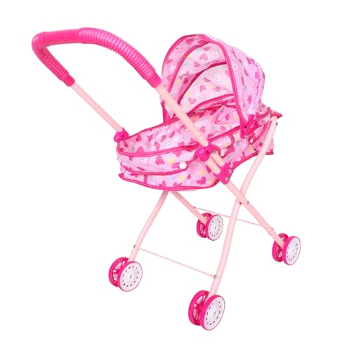 POPETPOP Simulierter Babywagen Kinderwagen Für Puppen Puppenwagen -Kinderwagen Für Kleinkinder Kinderspielzeug-Kinderwagen Kinderwagen-spielset Rosa Eisenrahmen POPETPOP Simulierter Babywagen Kinderwagen Für Puppen Puppenwagen -Kinderwagen Für Kleinkinder Kinderspielzeug-Kinderwagen Kinderwagen-spielset Rosa Eisenrahmen von POPETPOP
