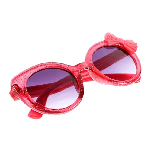 POPETPOP Sonnenbrille mit Niedlichem Schleifen Design Bruchsicheres PC Material Modisches Party Accessoire für Jungen und Mädchen Leicht und Langlebig für Festivals und Kostüme von POPETPOP