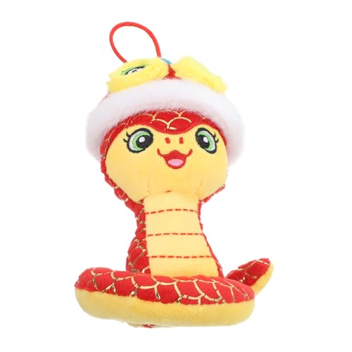 POPETPOP Sternzeichen-Schlange-Anhänger chinesische Neujahrsdekorationen Chinesisches Neujahrsschlangentier lebensechte Schlangenpuppe gewichtetes Stofftier Schlangenjahr PP-Baumwolle rot POPETPOP Sternzeichen-Schlange-Anhänger chinesische Neujahrsdekorationen Chinesisches Neujahrsschlangentier lebensechte Schlangenpuppe gewichtetes Stofftier Schlangenjahr PP-Baumwolle rot von POPETPOP