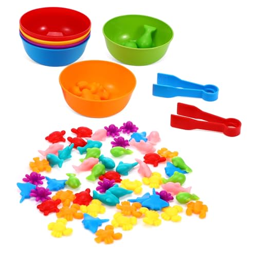 POPETPOP Teiliges Montessori Meerestiere Lernspielzeug aus Weichem TPE Farblich Sortierbares Zählspiel für Kleinkinder Fördert Selbstlernen Kognitive Entwicklung und Wahrnehmung POPETPOP Teiliges Montessori Meerestiere Lernspielzeug aus Weichem TPE Farblich Sortierbares Zählspiel für Kleinkinder Fördert Selbstlernen Kognitive Entwicklung und Wahrnehmung von POPETPOP