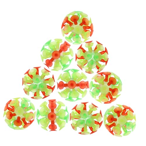 POPETPOP Teiliges Saugnapf Ball Kreatives Leuchtende Bälle zur Eltern Junge Mädchen interaktion Bunte Haftbälle für Jungen und Mädchen Stresslösendes Ab Jahren Zufällige Zufällige Farbe von POPETPOP