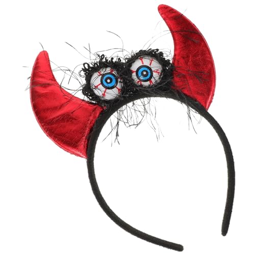 POPETPOP Teufelshörner Haarreif mit Leuchtenden Augäpfeln Halloween Kostüm Haarband für Damen Dekorativer Kopfschmuck Komfortabel Auffälliges Partyaccessoire für Karneval und Maskerade POPETPOP Teufelshörner Haarreif mit Leuchtenden Augäpfeln Halloween Kostüm Haarband für Damen Dekorativer Kopfschmuck Komfortabel Auffälliges Partyaccessoire für Karneval und Maskerade von POPETPOP