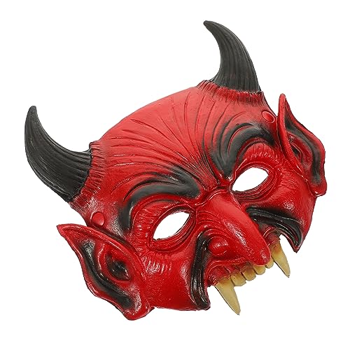 POPETPOP Teufelsmaske für Halloween Gruselige Hornmaske für Kostümpartys Auffällige Teufelsmaske für Männer Einfache Sicht Tragekomfort für Cosplay Besondere Anlässe POPETPOP Teufelsmaske für Halloween Gruselige Hornmaske für Kostümpartys Auffällige Teufelsmaske für Männer Einfache Sicht Tragekomfort für Cosplay Besondere Anlässe von POPETPOP