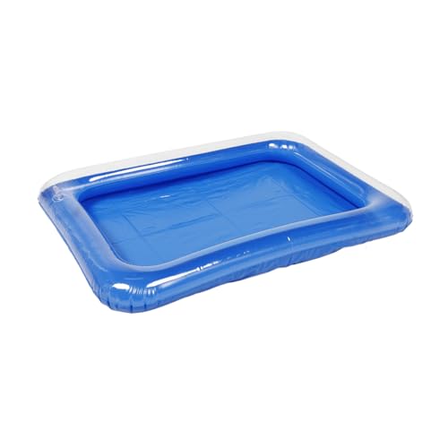 POPETPOP Tragbarer Aufblasbarer Puppenpool aus Langlebigem für Badespaß im Freien oder Drinnen Transparentes Design für Kreatives Rollenspiel und Puppenzubehör Perfektes von POPETPOP