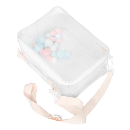 POPETPOP Transparente PVC Schultertasche für Baumwollpuppen Große Kapazität Aufbewahrungsbeutel für Mini Figuren Handtasche Organizer mit Tragegurt zur Sicheren Aufbewahrung und POPETPOP Transparente PVC Schultertasche für Baumwollpuppen Große Kapazität Aufbewahrungsbeutel für Mini Figuren Handtasche Organizer mit Tragegurt zur Sicheren Aufbewahrung und von POPETPOP