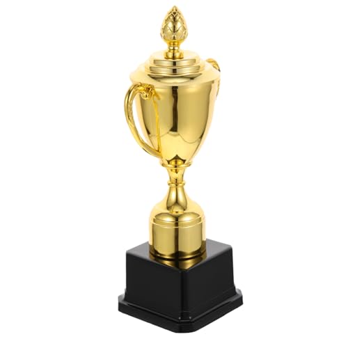 POPETPOP Trophäe mit Deckel Dekorativer Kunststoff Pokal Preisgekrönte Auszeichnung Kreativer Kinderpreis für Kindergarten und Firmen Langlebig und Realistisch Gestaltet von POPETPOP
