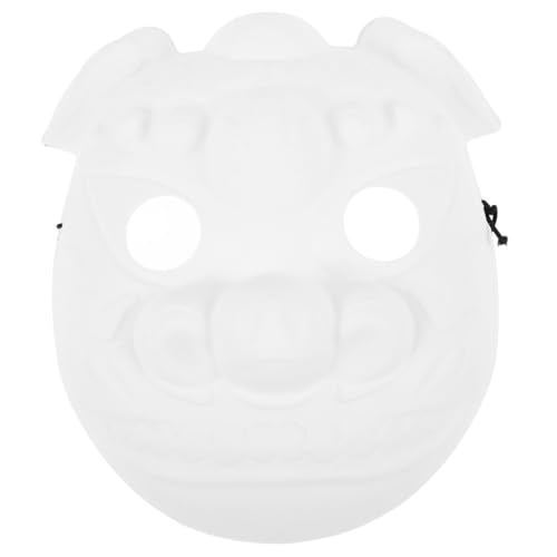 POPETPOP Unbemalte PVC Tiermaske Schweineform DIY Kostüm Maske für Erwachsene Party Karneval Halloween Bastelmaske Blank Mask POPETPOP Unbemalte PVC Tiermaske Schweineform DIY Kostüm Maske für Erwachsene Party Karneval Halloween Bastelmaske Blank Mask von POPETPOP
