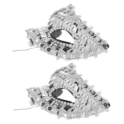 POPETPOP Venezianische Maske Halbgesicht mit Retro Glitzer für Maskenball Karneval Party Damen und Mädchen Robuste Partymaske für Kostüm Cosplay Ball und Fasching POPETPOP Venezianische Maske Halbgesicht mit Retro Glitzer für Maskenball Karneval Party Damen und Mädchen Robuste Partymaske für Kostüm Cosplay Ball und Fasching von POPETPOP