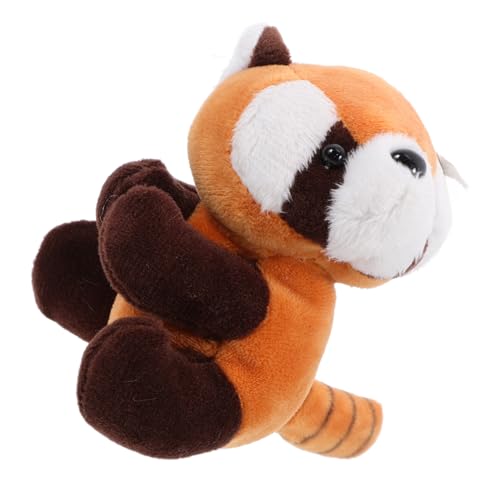 POPETPOP Waschbär Plüschclip roter Panda stofftier Karikatur anschmiegsames Kuscheltier Party Rote Panda-Tierdekoration ausgestopfter roter Panda PP Baumwolle Light Brown von POPETPOP