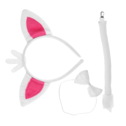 POPETPOP Weiches Polyester Fuchsohren Haarreif und Set mit Schleife Vielseitiges Cosplay Kostümzubehör für Erwachsene Bühnenauftritte Halloween Karneval von POPETPOP