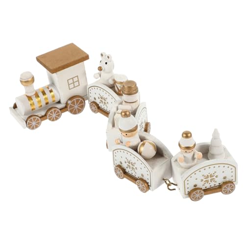 POPETPOP Weihnachtlicher Holz Zug mit Fünf Wagen Kleine Tischdekoration für Festtagsstimmung Langlebiges Holzspielzeug und Kreatives Xmas für Weihnachtsfeier POPETPOP Weihnachtlicher Holz Zug mit Fünf Wagen Kleine Tischdekoration für Festtagsstimmung Langlebiges Holzspielzeug und Kreatives Xmas für Weihnachtsfeier von POPETPOP