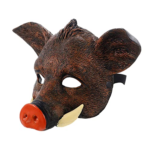 POPETPOP Wildschwein Cosplay Maske aus PU Halloween Kostümmaske für Tier Mottopartys Karneval Maskeraden Festivals Realistische Maske mit Feiner Verarbeitung und Langlebigem POPETPOP Wildschwein Cosplay Maske aus PU Halloween Kostümmaske für Tier Mottopartys Karneval Maskeraden Festivals Realistische Maske mit Feiner Verarbeitung und Langlebigem von POPETPOP
