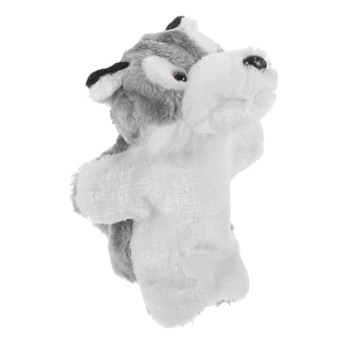 POPETPOP Wolf Handpuppe aus Plüsch Süßes Geschichtenerzählen für Interaktive Tierhandpuppe Kreativität und Motorik POPETPOP Wolf Handpuppe aus Plüsch Süßes Geschichtenerzählen für Interaktive Tierhandpuppe Kreativität und Motorik von POPETPOP