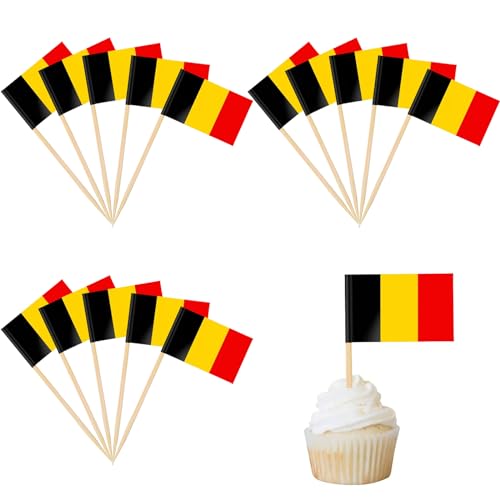 100 Stück Belgien Cocktail Stick Flaggen,Zahnstocher Flaggen,deko kuchen flagge für Obst Picker Papier Kuchen Topper Sticks,Klein Mini Zahnstocher für Europäische Meisterschaft,Olympische 100 Stück Belgien Cocktail Stick Flaggen,Zahnstocher Flaggen,deko kuchen flagge für Obst Picker Papier Kuchen Topper Sticks,Klein Mini Zahnstocher für Europäische Meisterschaft,Olympische von POPOYU