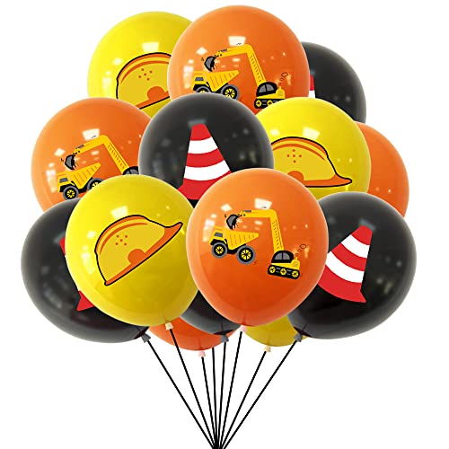 POPOYU 15 Stück Baufahrzeug Geburtstagsdeko,12 Zoll Construction Party Ballons Baufahrzeug Luftballons Kindergeburtstag Bagger Latexballons Deko für Baufahrzeug Theme Geburtstag Party Dekoration POPOYU 15 Stück Baufahrzeug Geburtstagsdeko,12 Zoll Construction Party Ballons Baufahrzeug Luftballons Kindergeburtstag Bagger Latexballons Deko für Baufahrzeug Theme Geburtstag Party Dekoration von POPOYU