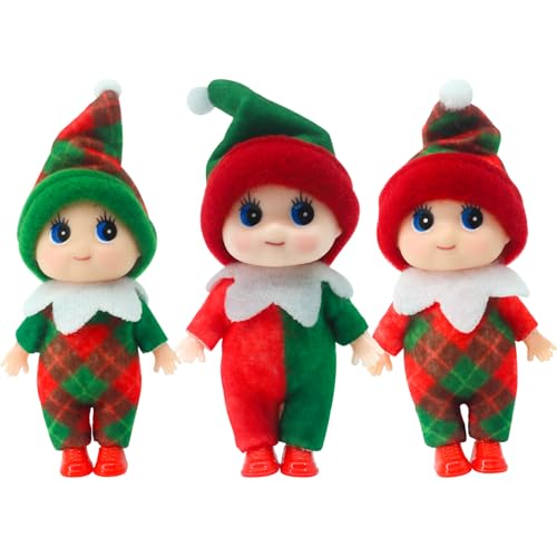 3 Stück Mini-Puppe Elf Weihnachten Baby Winziger Weihnachtself für Mädchen Jungen,Puppe Baby Elf im Regal Weihnachten Neuheit Spielzeug Puppen Elfen Spielzeug für Weihnachten Neujahr Geschenk 3 Stück Mini-Puppe Elf Weihnachten Baby Winziger Weihnachtself für Mädchen Jungen,Puppe Baby Elf im Regal Weihnachten Neuheit Spielzeug Puppen Elfen Spielzeug für Weihnachten Neujahr Geschenk von POPOYU