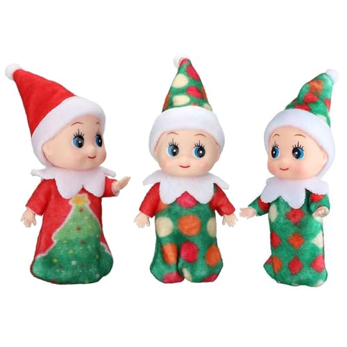 3 Stück Mini-Puppe Elf Weihnachten Baby Winziger Weihnachtself für Mädchen und Jungen,Puppe Baby Elf im Regal Weihnachten Neuheit Spielzeug Puppen Elfen Baby Spielzeug für Weihnachten Neujahr Geschenk 3 Stück Mini-Puppe Elf Weihnachten Baby Winziger Weihnachtself für Mädchen und Jungen,Puppe Baby Elf im Regal Weihnachten Neuheit Spielzeug Puppen Elfen Baby Spielzeug für Weihnachten Neujahr Geschenk von POPOYU