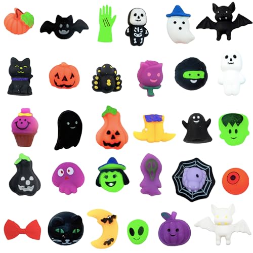 30 Stück Halloween Mochi Quetschspielzeug süßem Gesicht Kawaii Squeeze mit Kürbis Spinne Geist Squishies Stressabbau Angst Spielzeug für Kinder Halloween Behandlung von Goodie Geschenktüten Füllstoff 30 Stück Halloween Mochi Quetschspielzeug süßem Gesicht Kawaii Squeeze mit Kürbis Spinne Geist Squishies Stressabbau Angst Spielzeug für Kinder Halloween Behandlung von Goodie Geschenktüten Füllstoff von POPOYU