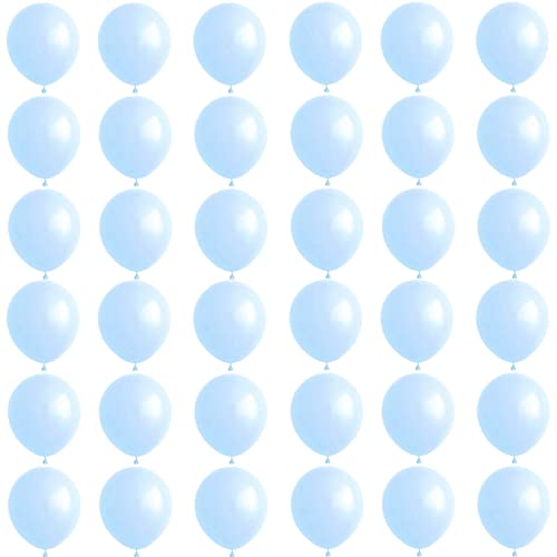 Kleine Luftballons Mini Pastell Blau 5 Zoll,36 Stück Macaron Blau Luftballons Helium Ballons,Hellblau Latex Luftballons für Geburtstag,Hochzeit,Geschlecht Offenbaren,Brautdusche,Babyparty Dekorationen von POPOYU