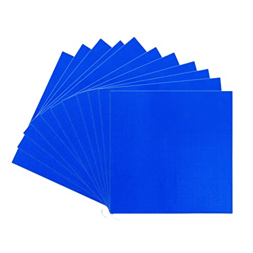 Blau Servietten 20 stück Papierservietten Blau 33 x 33 cm Napkins Servietten Paw Cocktailservietten, Tischdeko Hochzeit Papierserviette Einweg Napkins von POPOYU