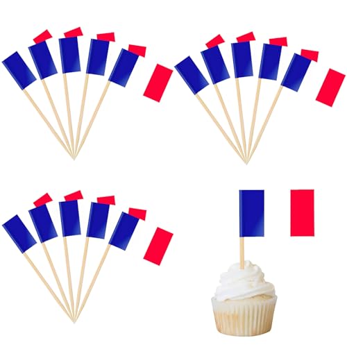 100 Stück Frankreich Cocktail Stick Flaggen,Zahnstocher Flaggen,deko kuchen flagge für Obst Picker Papier Kuchen Topper Sticks,Klein Mini Zahnstocher für Europäische Meisterschaft,Olympische 100 Stück Frankreich Cocktail Stick Flaggen,Zahnstocher Flaggen,deko kuchen flagge für Obst Picker Papier Kuchen Topper Sticks,Klein Mini Zahnstocher für Europäische Meisterschaft,Olympische von POPOYU