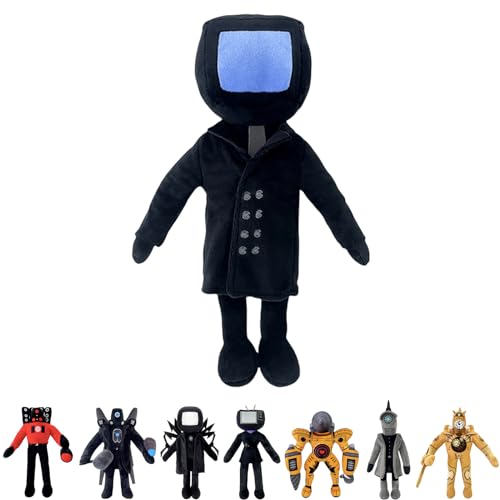 Kawaii Plüsch Skibidi Toilettenfiguren Spielzeug Skibidi Toiletten Plüschtier Funny and Unique Toilet Doll TV Man Spoofing Toy Creative Game Toys für Kinder Fans Weihnachten Geburtstagsgeschenke von POPOYU