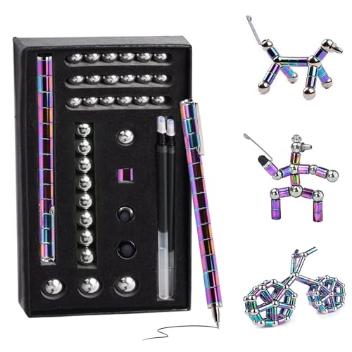 Magnetic Fidget Pen, Magnet Stift Gravity Pen Stressabbau Zappelspielzeug für Kinder Erwachsene, Magnetischer Stift Jet Strato Pen, Crushmetric Stifte Fidgi, Magnetisches Schachspiel, Reisen Schach Magnetic Fidget Pen, Magnet Stift Gravity Pen Stressabbau Zappelspielzeug für Kinder Erwachsene, Magnetischer Stift Jet Strato Pen, Crushmetric Stifte Fidgi, Magnetisches Schachspiel, Reisen Schach von POPOYU