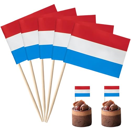 POPOYU 100 Stück Niederlande Zahnstocher Flaggen,Holland Flagge Fahne Klein Cocktail Tischdeko für Niederlande Deko Em 2024,Euro,Eurovision Contest,Olympische Cupcake-Topper,Zahnstocher,Pub-deko POPOYU 100 Stück Niederlande Zahnstocher Flaggen,Holland Flagge Fahne Klein Cocktail Tischdeko für Niederlande Deko Em 2024,Euro,Eurovision Contest,Olympische Cupcake-Topper,Zahnstocher,Pub-deko von POPOYU