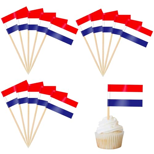 100 Stück Niederlande Cocktail Stick Flaggen,Zahnstocher Flaggen,deko kuchen flagge für Obst Picker Papier Kuchen Topper Sticks,Klein Mini Zahnstocher für Europäische Meisterschaft,Olympische 100 Stück Niederlande Cocktail Stick Flaggen,Zahnstocher Flaggen,deko kuchen flagge für Obst Picker Papier Kuchen Topper Sticks,Klein Mini Zahnstocher für Europäische Meisterschaft,Olympische von POPOYU
