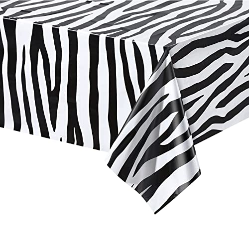 POPOYU 137 X 274 cm Zebra Plastikdecke,Tischdecke Safari,Tischdecke Zebra für SafariThema Partydekorationen,Tischdecken Dschungel Kindergeburtstag für Dschungel Safari Geburtstag Party Zubehör POPOYU 137 X 274 cm Zebra Plastikdecke,Tischdecke Safari,Tischdecke Zebra für SafariThema Partydekorationen,Tischdecken Dschungel Kindergeburtstag für Dschungel Safari Geburtstag Party Zubehör von POPOYU