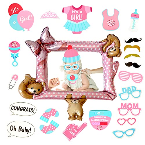 POPOYU 26 Stück Foto Requisiten Babyparty,Babyshowerparty Deko,Mädchen Foto Gender Reveal Partyzubehör FotoRequisiten,Baby PartyFoto Requisiten für Baby Party,Babydusche Gender Party Accessoires POPOYU 26 Stück Foto Requisiten Babyparty,Babyshowerparty Deko,Mädchen Foto Gender Reveal Partyzubehör FotoRequisiten,Baby PartyFoto Requisiten für Baby Party,Babydusche Gender Party Accessoires von POPOYU