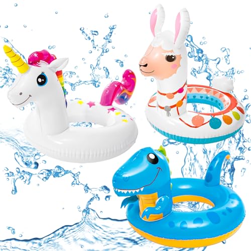 POPOYU 3 Stück Schwimmring Erwachsene,Schwimmring Kinder,Aufblasbare Badetiere Pool,35.8"/30" GroßPool Float Swimmingpool-Schwimmer,Sommer Wasser Schwimmreifen für Schwimmbad-Partydekorationen POPOYU 3 Stück Schwimmring Erwachsene,Schwimmring Kinder,Aufblasbare Badetiere Pool,35.8"/30" GroßPool Float Swimmingpool-Schwimmer,Sommer Wasser Schwimmreifen für Schwimmbad-Partydekorationen von POPOYU