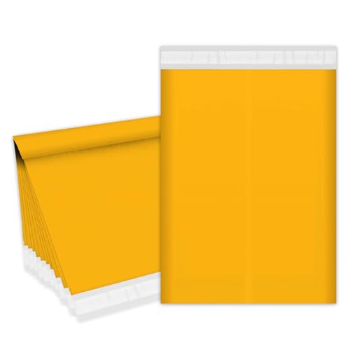 POPOYU 3 Stück Versandtaschen Warensendung,60x70cm Große Versandtaschen für Kleidung Orange,Shipping Bags,Mailing Bags,Versandbeutel Groß,Selbstklebend Poly Kunststoffbeutel,Versandtaschen Kleidung von POPOYU