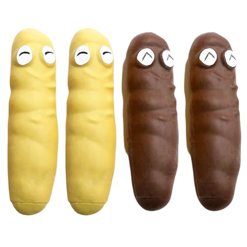 POPOYU 4 Stück Kackwurst Spiel,Kackhaufen Spielzeug zum Stressabbau,Lustige Antistressball Erwachsene,Kinder,Kackwurst Dehnbarer Stressabbau für Weihnachten Geburtstag Geschenk von POPOYU
