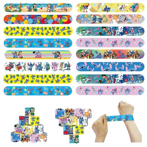 POPOYU Schnapparmband Kinder Sti-tch,24 Stück Lilo und Stich Armband Geburtstagsdeko Slap Armbänder Klatscharmband Wristband für Mitgebsel Kinder Geburtstagsgeschenke Spielpreise Partytütenfüller POPOYU Schnapparmband Kinder Sti-tch,24 Stück Lilo und Stich Armband Geburtstagsdeko Slap Armbänder Klatscharmband Wristband für Mitgebsel Kinder Geburtstagsgeschenke Spielpreise Partytütenfüller von POPOYU