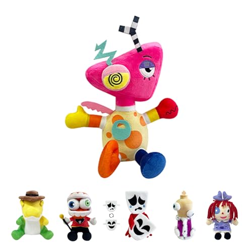 POPOYU The Amazing Digital Circus Plüsch,Digitaler Circus Plüsch,Digitaler Zirkus Kuscheltiere,Pomni Digital Circus,Digital Circus Figuren Spielzeug für TV-Fans Kinder Weihnachts Geburtstagsgeschenke von POPOYU