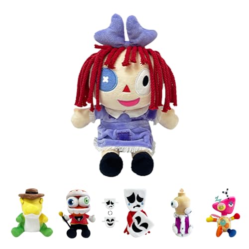 POPOYU The Amazing Digital Circus Plüsch,Digitaler Circus Plüsch,Digitaler Zirkus Kuscheltiere,Pomni Digital Circus,Digital Circus Figuren Spielzeug für TV-Fans Kinder Weihnachts Geburtstagsgeschenke von POPOYU