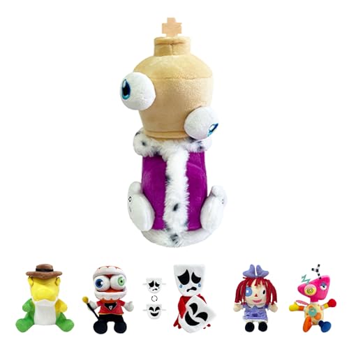 POPOYU The Amazing Digital Circus Plüsch,Digitaler Circus Plüsch,Digitaler Zirkus Kuscheltiere,Pomni Digital Circus,Digital Circus Figuren Spielzeug für TV-Fans Kinder Weihnachts Geburtstagsgeschenke von POPOYU