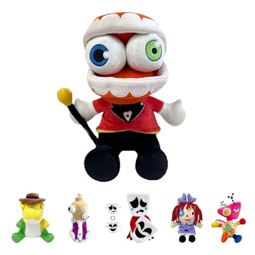 POPOYU The Amazing Digital Circus Plüsch,Digitaler Circus Plüsch,Digitaler Zirkus Kuscheltiere,Pomni Digital Circus,Digital Circus Figuren Spielzeug für TV-Fans Kinder Weihnachts Geburtstagsgeschenke von POPOYU