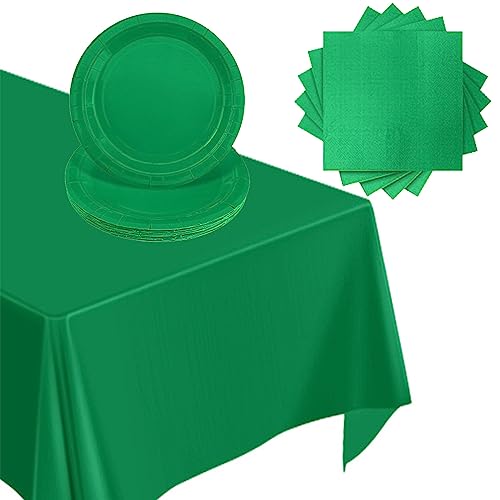 POPOYU Partygeschirr Set Grün,37 Stück Grün Party Geschirr Liefert Pappteller Servietten Tischdecke Grün Partygeschirr Set für Kinder Geburtstagsparty Dekoration,Babyparty,Fussball Party Deko POPOYU Partygeschirr Set Grün,37 Stück Grün Party Geschirr Liefert Pappteller Servietten Tischdecke Grün Partygeschirr Set für Kinder Geburtstagsparty Dekoration,Babyparty,Fussball Party Deko von POPOYU